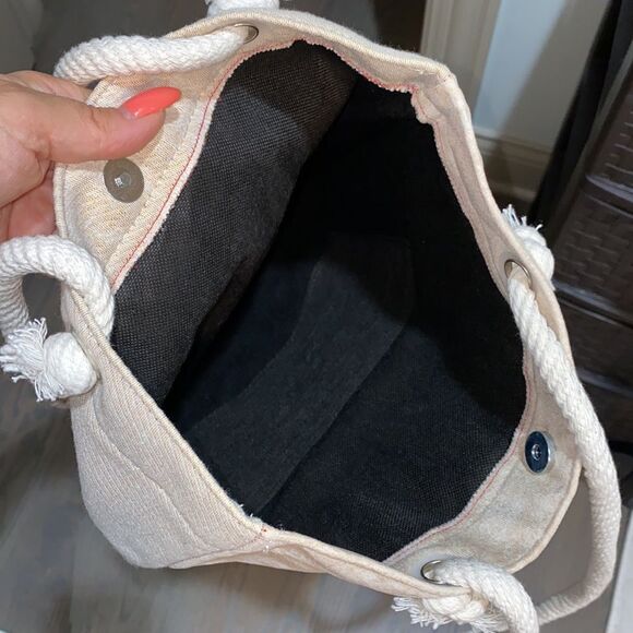 Fabric bag with cats print - Picture 3 of 3